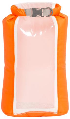 Ūdensizturīgā soma Exped Fold Drybag CS, 3 l, XS, caurspīdīga krās./oranža krās.
