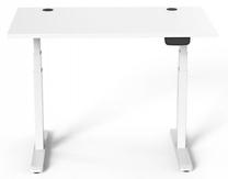 Datorgalds regulējams augstums Up Up Thor W-57051PT/W-D32-60M, 75 cm x 150 cm, 62 - 128 cm, balta krās.