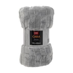 Плед Home4you Cara, серый цв., 200 см x 150 см