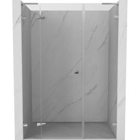 Dušo durys Mexen Lunar L, 150 cm x 200 cm, skaidri sp./chromo sp./grūdintas