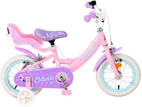 Vaikiškas dviratukas su papildomais ratukais, vaikų Volare Olivia FW R9R, rožinė sp., 12"