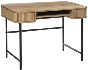 Rašomasis stalas su lentyna Colva, 105 cm x 60 cm, 75 cm, ruda sp.