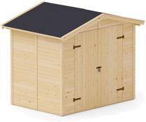 Sodo sandėliukas Upyard Natural Wood, 244 cm x 170 cm x 181 cm, rusva sp.