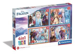 Puzle 4in1 Clementoni Frozen 21518, 14 cm x 19 cm, 72 gab., daudzkrāsaina