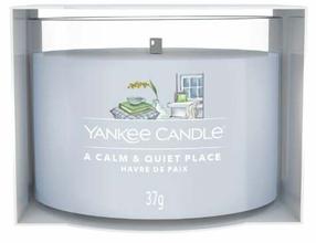 Žvakė, aromatinė Yankee Candle A Calm & Quiet Place Mini, 10 h, 37 g, mėlyna sp.