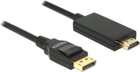Adapteris Delock Displayport 1.2 > HDMI-A USB, HDMI, 1 m, juoda sp.