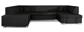 Kampinė sofa Havana Sawana 14, Soft 11, juoda sp., dešininė, 320 x 207 cm x 73 cm