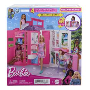 Кукольный домик, c аксессуарами Mattel Barbie HRJ76 p2, розовый цв./многоцветный