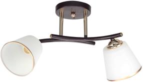 Lampa griesti Candellux Lighting Greco, E27, 2 x 40 W, zelta krās./balta krās. / zelta krās.