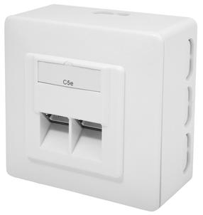 Распределительная коробка Digitus CAT 5e Class D, белый цв.