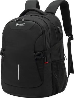 Kuprinė Yenkee Flashpacker 1502, juoda sp., 46 cm x 31 cm x 17 cm