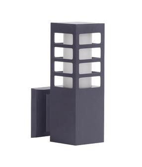Āra sienas lampa Su-Ma Rado III, 18W, E27, IP54, tumši pelēka krās., 8 cm x 25 cm