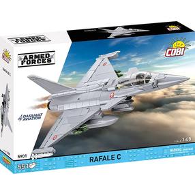 Konstruktors, lidmašīna Cobi Armed Forces Rafale C 5901, 551 gab., pelēka krās.