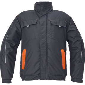 Darba jaka vīriešu Cerva Max Vivo, melna krās./oranža krās., 4XL izmērs