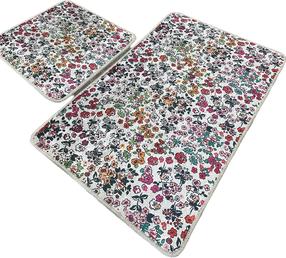 Vonios kilimėlių rinkinys Foutastic Alara 510CHL1203, įvairių spalvų, 100 cm x 60 cm