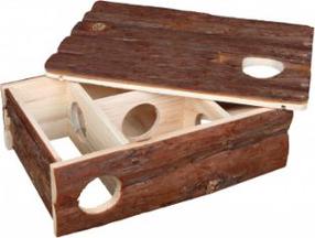 Домик для грызунов Trixie Labyrinth House Leif, 35 см x 25 см x 11 см, коричневый цв.