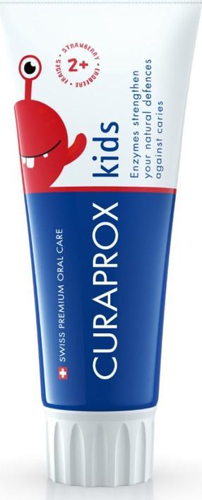 Hambapasta Curaprox Kids Strawberry, maasika maitse, 60 ml