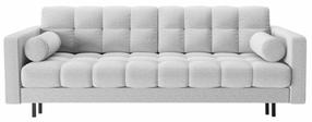 Dīvāns-gulta Cosmopolitan Design Bali Neve 80, melns krās./gaiši pelēka krās., 84 x 222 cm x 105 cm