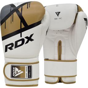 Boksa cimdi RDX F7 BGR-F7GL-10oz, zelta krās./balta krās., 10 oz