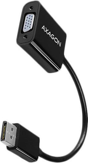 Adapteris Axagon RVD-VGN DisplayPort male, VGA female, 0.16 m, melna krās.