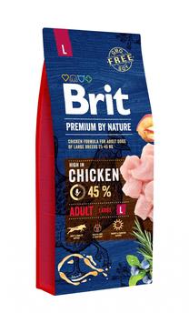 Sausas šunų maistas Brit Premium By Nature, vištiena, 15 kg