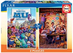 Puzle 2in1 Educa Disney Pixar 18635, 40 cm x 28 cm, 200 gab., daudzkrāsaina
