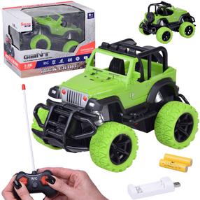 Radiovadāms apvidus auto Giant Rock Crawler, 1:36, zaļa krās.