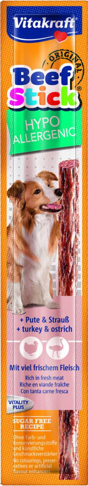 Лакомство для собак Vitakraft Beef Stick Hypoallergenic, индюшатина, 0.012 кг