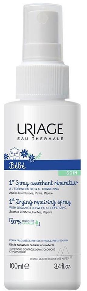 Kūno purškiklis Uriage Drying Repairing Spray, 100 ml