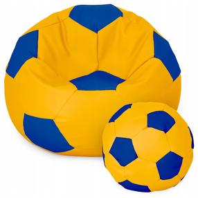 Sėdmaišių rinkinys Ball XXXXL, mėlyna sp./geltona sp.
