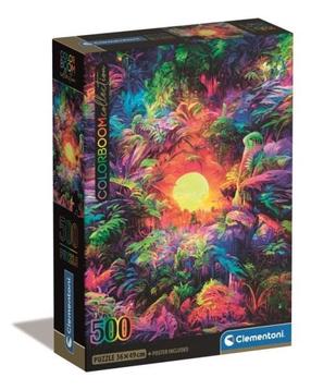 Dėlionė Clementoni Psychedelic Jungle Sunrise 35529, 49 cm x 36 cm, 500 vnt., įvairių spalvų