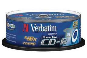 Įrašomas kompaktinis diskas Verbatim, 700 MB, 25vnt.
