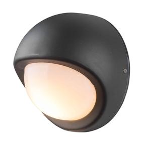 Sieninis lauko šviestuvas AZzardo Gagarin, 18W, E27, IP44, juoda sp., 12 cm x 19 cm