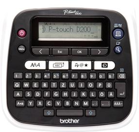 Принтер этикеток Brother P-touch PT-D200BWVP, 490 г, черный цв.
