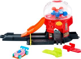 Автомобильная трасса Mattel Hot Wheels Downtown Candy Shop, многоцветный