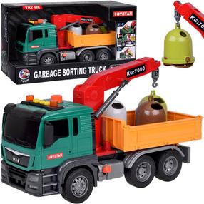 Rotaļlietu atkritumu vedējs Toystar Garbage Sorting, sarkana krās./dzeltena krās./zaļa krās.