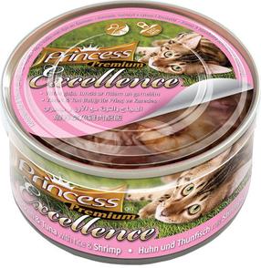 Šlapias kačių maistas Princess Excellence, jūros gėrybės, 0.07 kg