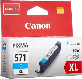 Rašalinio spausdintuvo kasetė Canon CLI-571C XL Cyan, mėlyna sp., 11 ml