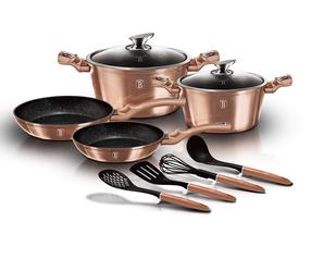 Набор кастрюль и сковородок, c аксессуарами Berlinger Haus Rose Gold BH-6142