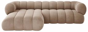 Kampinė sofa Cosmopolitan Design Koge Vogue 3, tamsaus smėlio spalva, kairinė, 165 x 270 cm x 70 cm