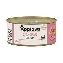 Šlapias kačių maistas Applaws, tunas/krevetės, 0.07 kg