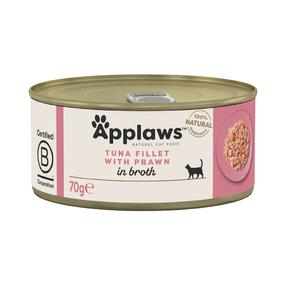 Šlapias kačių maistas Applaws, tunas/krevetės, 0.07 kg