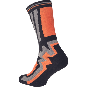 Sokid meeste Cerva Knoxfield Long, must v./oranž v., 43-44 suurus
