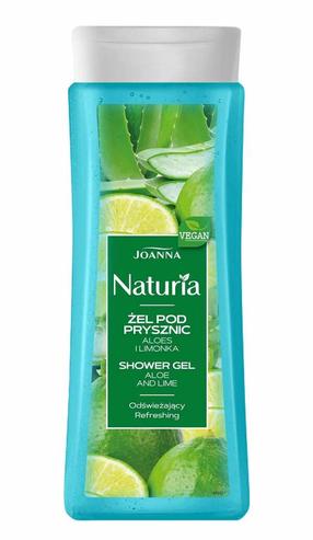 Kūno prausimosi želė Joanna Naturia Aloe & Lime, 300 ml