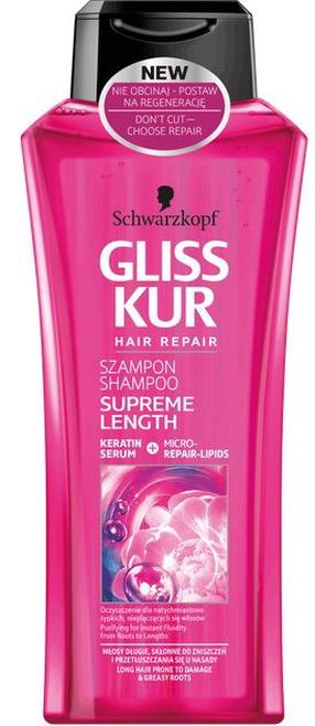Шампунь Schwarzkopf Gliss Kur Supreme Length, 400 мл