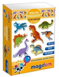 Magnetukai Magdum Set of magnets Big Dinosaurs, įvairių spalvų, 15 vnt.