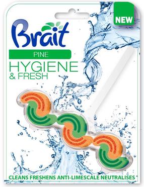 WC valiklis - gaiviklis Brait Hygiene & Fresh Pine, 45 g