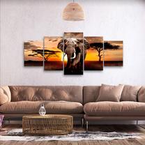 Reprodukcija Artgeist Wandering Elephant N7049-DKXXLPWD, 225 cm x 100 cm