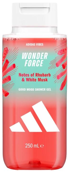 Ķermeņa mazgāšanas želeja vīriešiem Adidas Vibes Wonder Force, 250 ml