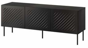 Televizoriaus spintelė Siena, juodas, 40 cm x 150.5 cm x 60 cm